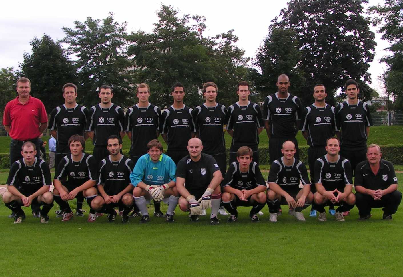 Mannschaft 2010 mit Trainer Joachim Klemenz