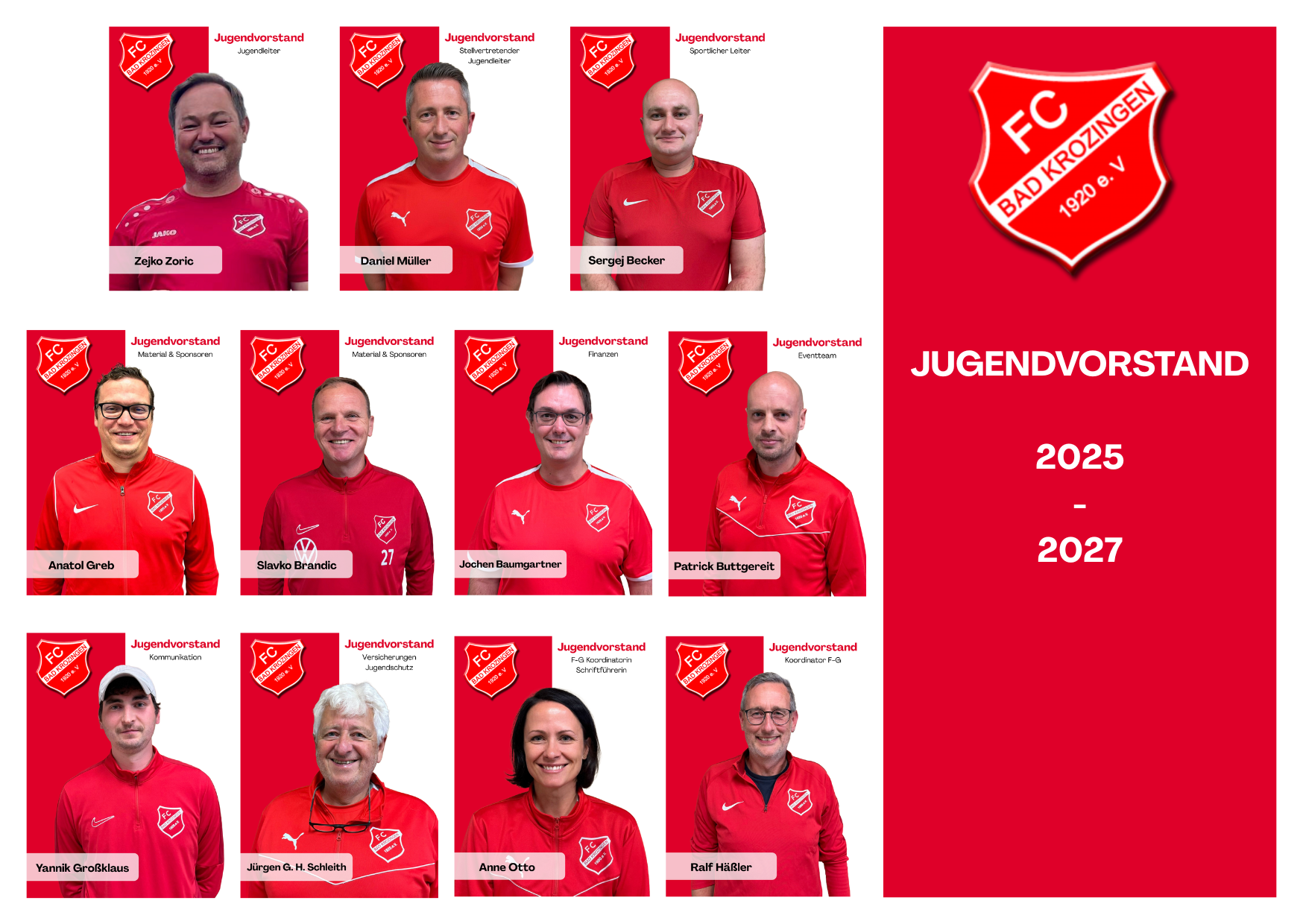 Jugendvorstandschaft FC Bad Krozingen 2025 2027